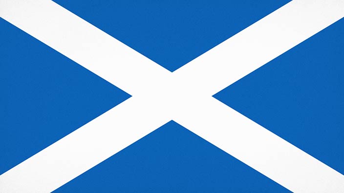 Illustration of the Scottish flag